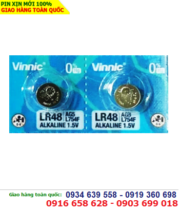 VINNIC AG5 _Pin cúc áo 1.5v Alkaline VINNIC AG5, LR754, 393, LR48